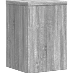 Plantestativer 2 stk. i konstrueret træ - Minimalistisk design | Farve: Grå sonoma-eg | Størrelse: 25x25x35 cm