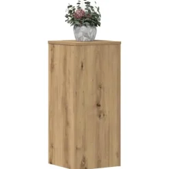 Plantestativer i 2 stk. - Stabilt og slidstærkt funktionelt design | Størrelse: 30x30x70 cm | Farve: Egetræsfarvet