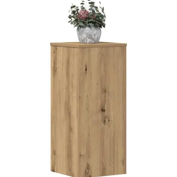 Plantestativer i 2 stk. - Stabilt og slidstærkt funktionelt design | Størrelse: 30x30x70 cm | Farve: Egetræsfarvet