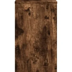 Plantestativer i konstrueret træ - Sæt med 2 stk. | Størrelse: 30x30x50 cm | Farve: Røget eg