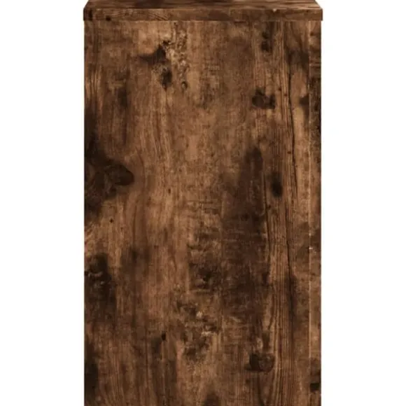 Plantestativer i konstrueret træ - Sæt med 2 stk. | Størrelse: 30x30x50 cm | Farve: Røget eg