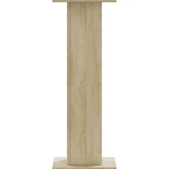 Plantestativer i 2-pak - Hule træstativ | Størrelse: 30x30x80 cm | Farve: Sonoma-eg