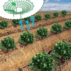 Plantestøtte til jordbær, grøntsager og andre planter - Jordbærholder 10-pak