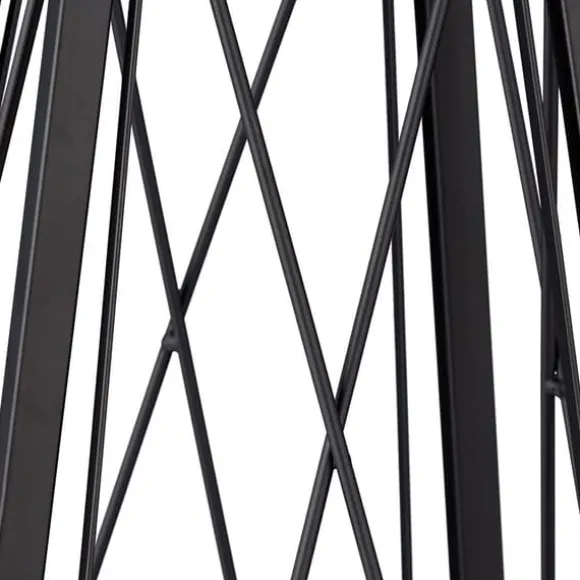 Planteunderstøttelse Obelisk, 132x36x34 cm, Sort