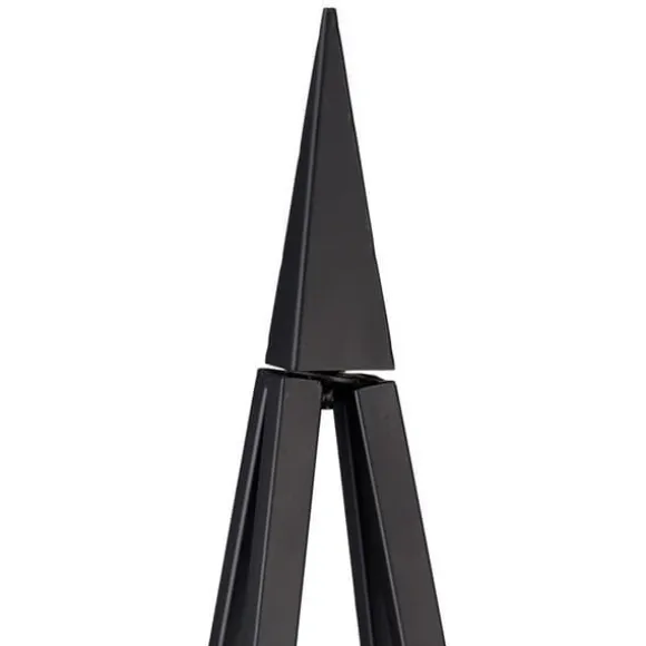 Planteunderstøttelse Obelisk, 132x36x34 cm, Sort