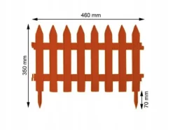 Plastikhegn 3,2 m terrakotta