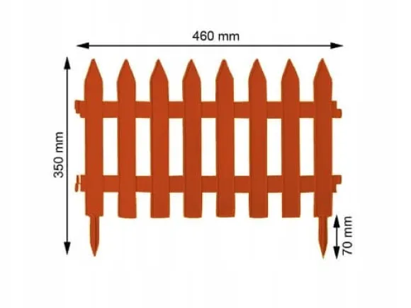 Plastikhegn 3,2 m terrakotta