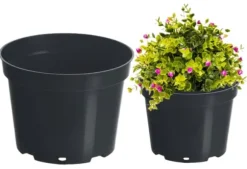 Plastikproduktionsgryde sort 10l 28 cm