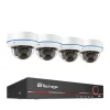 POE NVR CCTV-system, 5MP indendørs dome audio IP-kamera, fjernvideo sikkerhed., , None, 8CH NVR and 4 Camera