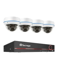 POE NVR CCTV-system, 5MP indendørs dome audio IP-kamera, fjernvideo sikkerhed., , None, 8CH NVR and 4 Camera