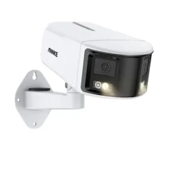 PoE Overvågningskamera, 8MP Opløsning, 2.8mm Linse, Dobbelt Linse Konfiguration, IP/Netværk Kablet, Udendørs Brug