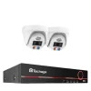POE Sikkerhedskamera System, 4K Opløsning, Ansigtsgenkendelse, , 3T（户外运动）, 8CH 2pcs 5MP Camera