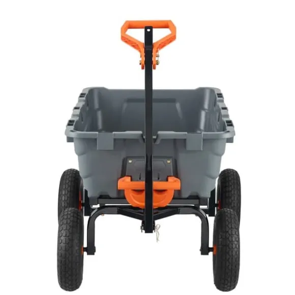 Poly Garden Dump Cart, kraftig yardvogn, 6.48 cu.ft, 1200 lbs, holdbar, alsidig, nem at bruge