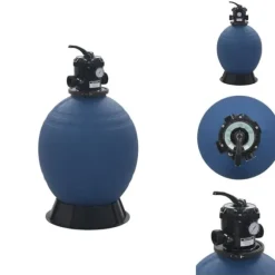 Pool & spa – filtre - Living sandfilter til pool multiventil med 6 indstillinger 560 mm blå