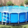 Pool Bundark i Polyester Geotekstil Ø 428 cm | Farve: Sort