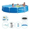 Pool kombi tilbud - Intex Metal Stel Rund 366x76 cm