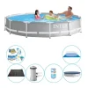Pool plus tilbehør - Intex Prisme Ramme Rund 366x76 cm