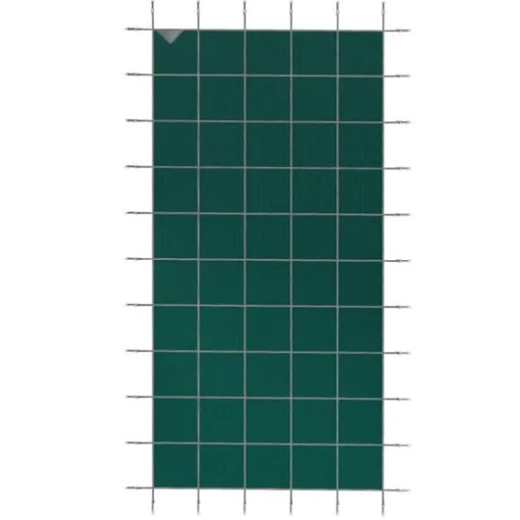 Pool sikkerhedsafdækning 18x36FT rektangulær til indendørs swimmingpool. Robust grønt net for vinterbeskyttelse og sikkerhed.