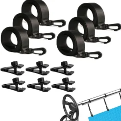 Pool Solar Cover Reel Fastgørelsessæt med stropper 6-pack