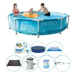 Pool tilbud - Intex Metalramme Rund Strand 305x76 cm