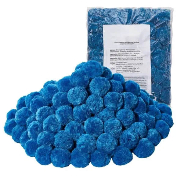 Poolfilterbolde, til Sandfilterpump Swimming Pool, 1,5 lbs, Genanvendelig, Blå
