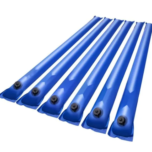 Poolovertræks vandposer, 6 pakker, 1220mm, Enkeltkammer vandslanger, PVC, Lækagesikre, Blå