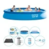 Poolpakke - Intex Easy Set Rund 457x84 cm