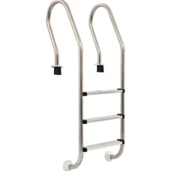 Poolstiger - Living poolstige 3 trin rustfrit stål 304 120 cm