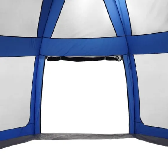 Pooltelt med flue og netvægge - Vandtæt og transportabel | Farve: Azurblå | Størrelse: 510x510 cm