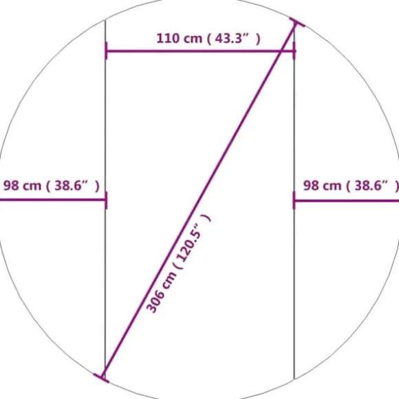 Poolunderlag Ø306 cm polyester-geotekstil lysegrå - Poolunderlag - Pooldug - Home & Living