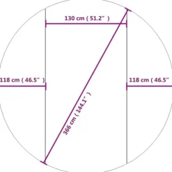 Poolunderlag i polyester-geotekstil Ø366 cm - Beskytter poolens linerdug | Farve: Lysegrå