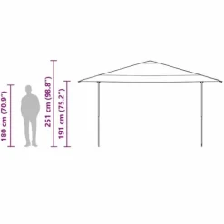 Pop-up canopy telt - Rummeligt udendørs skyggetelt | Farve: Blå | Størrelse: 400x400 cm