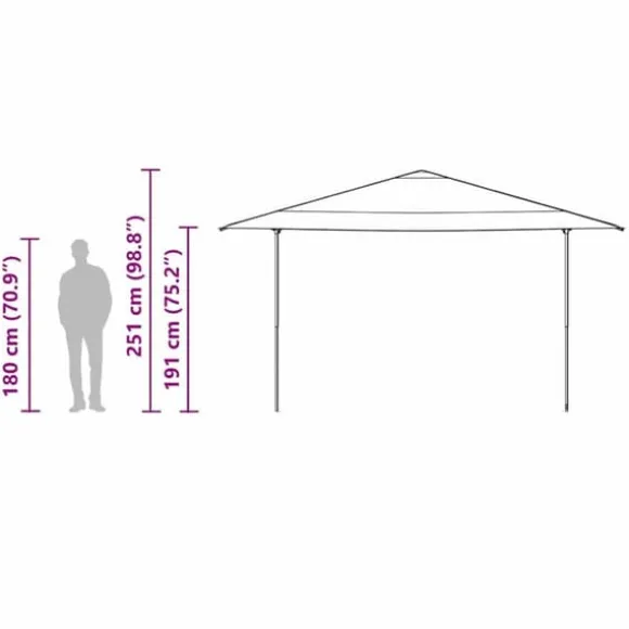 Pop-up canopy telt - Rummeligt udendørs skyggetelt | Farve: Blå | Størrelse: 400x400 cm