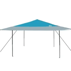 Pop-up canopy telt - Rummeligt udendørs skyggetelt | Farve: Blå | Størrelse: 400x400 cm