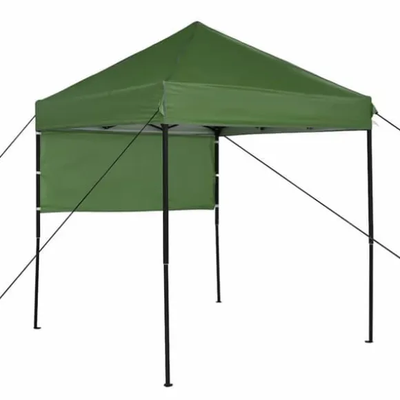Pop-up canopy telt - Udendørs festtelt | Farve: Grøn | Størrelse: 200 x 200 cm