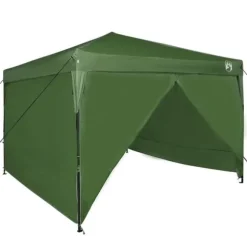 Pop-up canopy telt 300 x 300 cm - Slidstærkt stof | Farve: Grøn