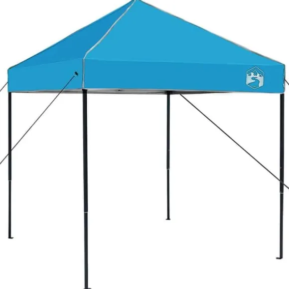 Pop-up festtelt 200x200 cm - Holdbart stof | Farve: Blå