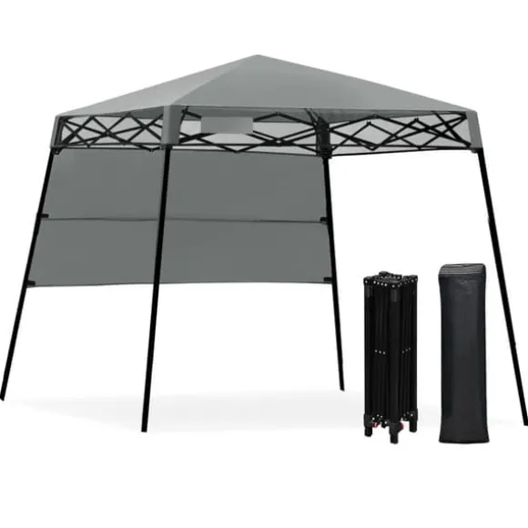 Pop-up telt, 2,1m x 2,1m, Grå