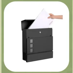 Postkasse – Klassisk design – Sort