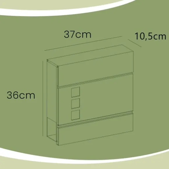 Postkasse – Klassisk design – Sort