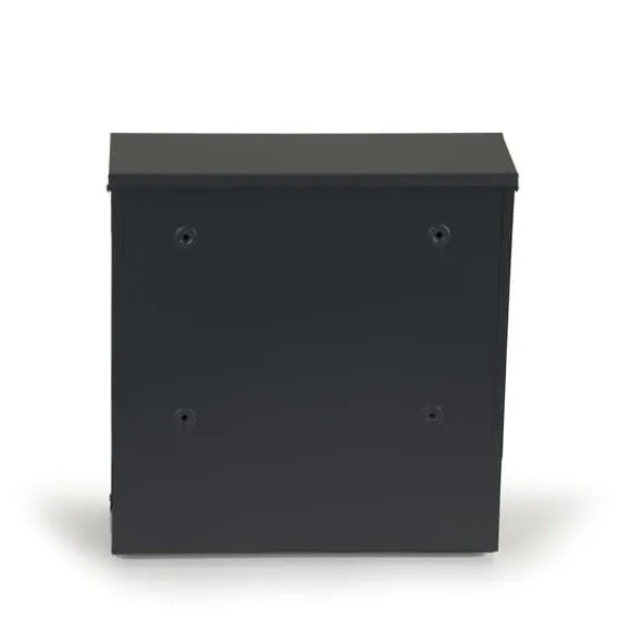 Postkasse 37 x 37 x 10 cm - Galvaniseret stål - Antracit