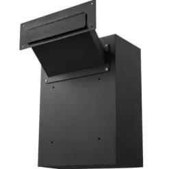 Postkasse, Kraftigt stål, 33x17.8x43 cm, Sort