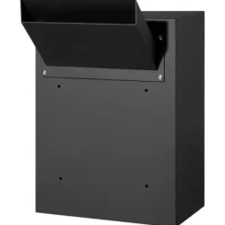 Postkasse, Kraftigt stål, 33x17.8x43 cm, Sort