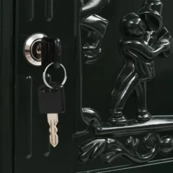 Postkasse med piedestal aluminium vintagestil rustbestandig grøn - Postkasse Med Piedestal - Postkasser Med Piedestaler - Home & Living