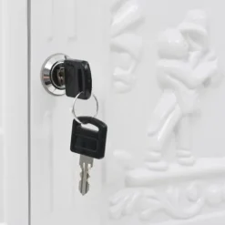 Postkasse med piedestal i vintagestil - Rustbestandig aluminium | Farve: Hvid
