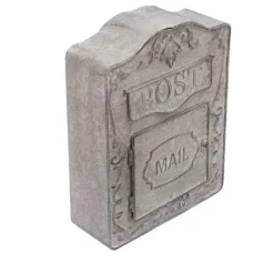 Postkasse, Rustik Design, Væghængt,GRÅ