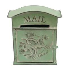 Postkasse, Sommerfugleblomster Design, Nem at Installere,grøn