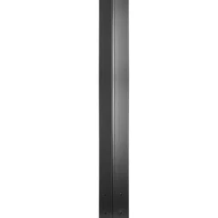 Postkasse Stander, 109,5 cm Høj, 12,5x12,5 cm Base, Sort, Stål