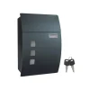 Postkasse, 32x10x45 cm, Antracit
