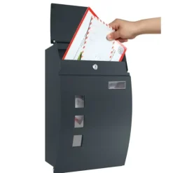 Postkasse, 32x10x45 cm, Antracit